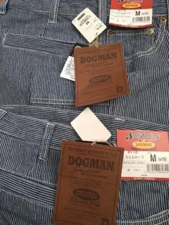 DOGMAN ストライプ ワークパンツ M (w78)