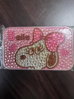 スヌーピー ベル スライド缶ケース ラインストーン スライドケース ピルケース