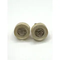 シャネル ココマーク ピアス 99A 白 ヴィンテージ 両耳