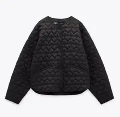 ZARA タグ付き新品 ハートキルティングジャケット