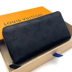 ルイヴィトン モノグラム マヒナ ジッピーウォレット ブラック A734