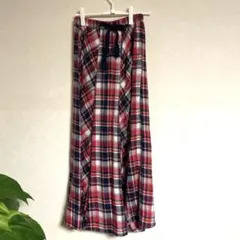 チェック柄 ロングスカート Mサイズ