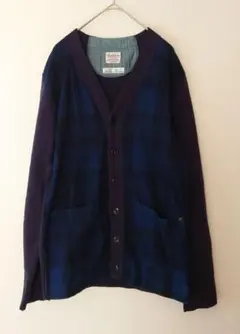 ANACHRONORM ダークグレー　ブラック　 モヘアカーディガン サイズ02 ANACHRONORM ダークグレー ブラック モヘアカーディガン サイズ