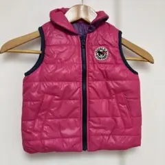 DOUBLE.B ダブルビー ミキハウス　90㎝　ダウンベスト リバーシブル