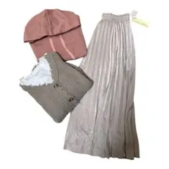 しまむら　トップス　スカート3点セット