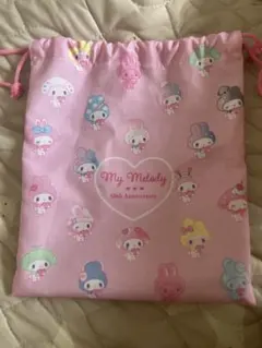 My Melody 50th Anniversary 巾着袋