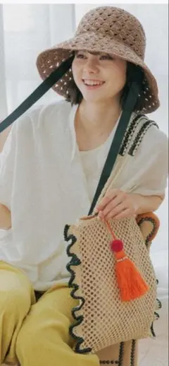 オリジナルフリルペーパートートバッグ　ニコアンド