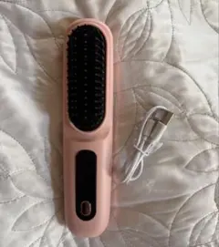 ストレートヘアブラシ　コードレス　ヒートブラシ　ヘアアイロン
