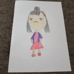 子どもが描いた絵　小学1年生　あいどるのいとちゃん　イラスト