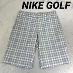 NIKE GOLF ナイキ ゴルフ ショートパンツ ギンガムチェック グレー L