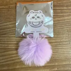 ぽんぽんチャーム付きフォンタブ　モモンガ