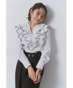 【値下げしました※これ以上値下げ予定なし】【ジャス】2024SSラッフルシャツ