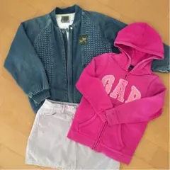 ギャップ パーカー ユニクロ スカート デニム アウター まとめ売り 130