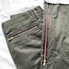 Paul Smithメンズジップディテールカーゴパンツ ダークブラウンMチノパンのサムネイル