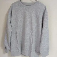 グレー クルーネック トレーナー サイズメンズXL