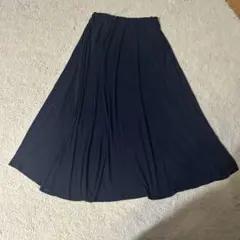 ネイビー フレアスカート　GU S 紺色
