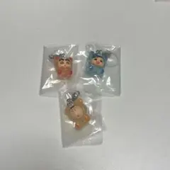 クレヨンしんちゃん めじるしアクセサリー めじるしチャーム みんなでくまパジャマ