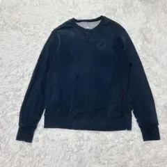 NIKE ナイキ スウェット トレーナー 刺繡ロゴ ワンポイント 古着 ブラック