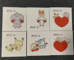 ポケピース　デコキャラシール6枚