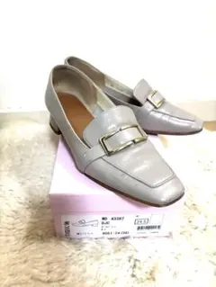 DIANA 本革ローファー チャコールグレー