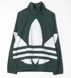 アディダスオリジナルス　ビッグトレフォイル　ナイロンジャケット　ダークグリーン