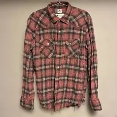 Wrangler ROYAL PALM 長袖シャツ 赤黒チェック