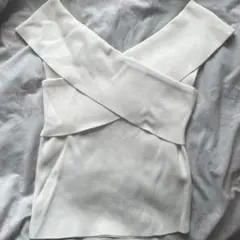 rienda クロスデザイン ニット トップス FREEサイズ