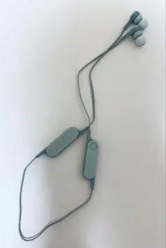 青色 ワイヤレスイヤホン インイヤー型