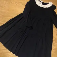 minimom 長袖襟付きワンピース3/4y