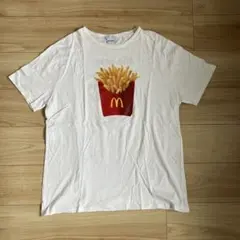 ヴィンテージ80s90s USA製マクドナルド Tシャツパリ限定ボロフェード 
