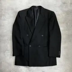 ダブルブレスト　テーラードジャケット　黒ノームコアvintage archive