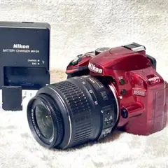 実用品 Nikon D3200 手ブレ補正 VRキット 18-55mm RED 実用品 Nikon D3200 手ブレ補正 VRキット 18-55mm RED - メルカリ