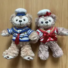 ダッフィー & シェリーメイぬいぐるみバッチ2体セット(海兵服)