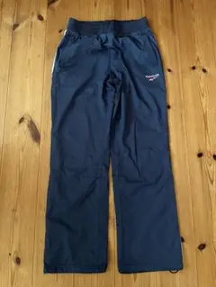 Reebok ナイロンパンツ S ネイビー