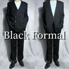 美品 Black Formal セットアップ ダブルブレスト ブラックフォーマル