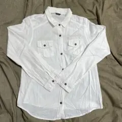 L'espoir ホワイト 長袖シャツ