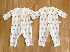 ユニクロ　キルトカバーオール　プーさん　80　2枚セット