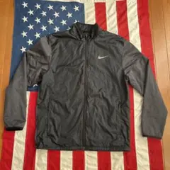 NIKE GOLF ツートン ナイロンジャケット M ダークグレー×ブラック