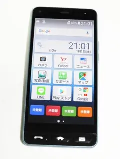 美品 KYOCERA かんたんスマホ2+ ブルー A201KC SIMフリー - メルカリ