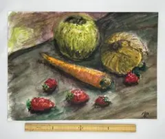 静物画 野菜の絵 - メルカリ