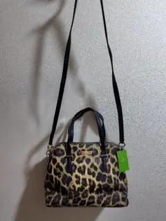 kate spade ヒョウ柄ショルダーバッグ