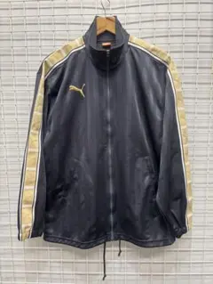 美品［PUMA］プーマ　 トラックジャケット　ブラック　S-M 2509-057