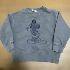グローバルワーク キッズ ミッキー トレーナー　100cm ミッキーマウス 刺繍のサムネイル