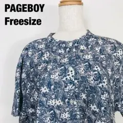 PAGEBOY ページボーイ　半袖　シャツ　総柄模様　G3