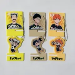 ハイキュー アクリルキーホルダー 3個セット 日向翔陽 木兎光太郎 赤葦京治