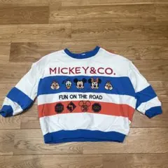 MICKEY&CO. ストライプトレーナー 100
