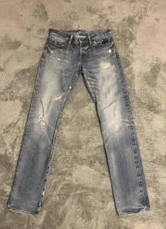 HYSTERIC GLAMOUR スタッズデニム34インチ クラッシュ加工 - メルカリ