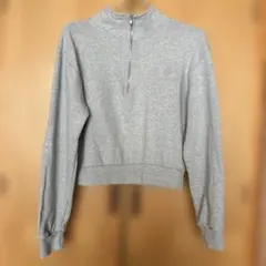 ❤️【me +em select 】ショート丈長袖ハーフジップ✴︎綿100％❤️