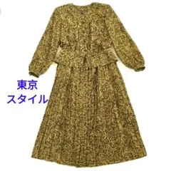 レトロ ひざ丈ワンピース