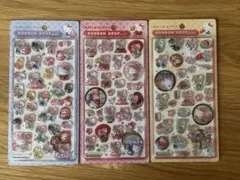ボンボンドロップシール　和柄　キティ 3点セット